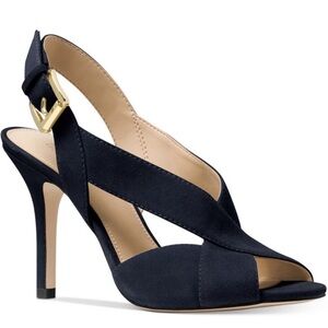 MICHAEL Michael Kors Becky Cross Strap Dress Sandals, Black - 9